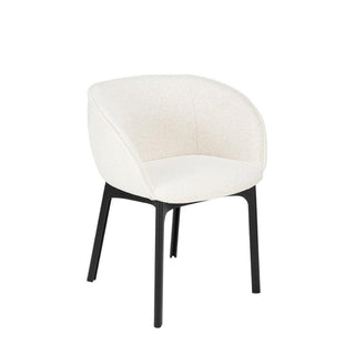 Kartell Charla armchair in Orsetto fabric with black structure Buy on Shopdecor KARTELL collections