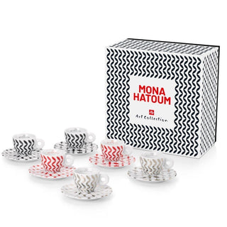 Illy Art Collection Mona Hatoum set 6 espresso coffee cups Buy on Shopdecor ILLY collections