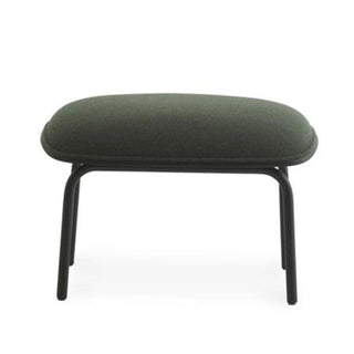Normann Copenhagen Hyg footstool upholstery fabric with black steel structure Buy on Shopdecor NORMANN COPENHAGEN collections
